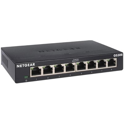 Netgear GS308 - switch - 8 ports - unmanaged (GS308-300PES)