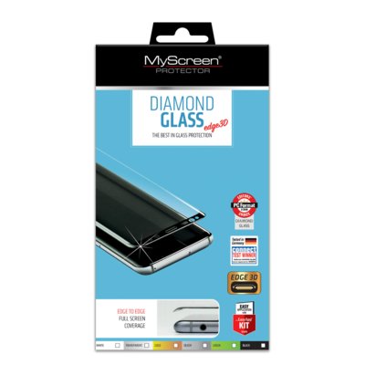 MyScreenProtector Protector Protector Szkło ochronne Diamond Edge 3D do Huawei Mate 20 PRO czarne