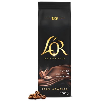 JACOBS DOUWE EGBERTS JDE Lor espresso Forza kawa ziarnista 500g JDE.LOR.ESP.FOR9.500