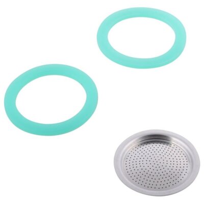 Zestaw 2 uszczelek + filtr do kawiarki G.A.T. 1-2tc 105002RI1SIL