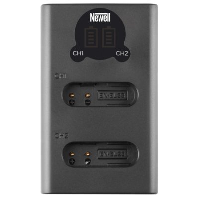 Newell Ładowarka do aparatu Ładowarka dwukanałowa DL-USB-C do akumulatorów EN-EL23 NL2114
