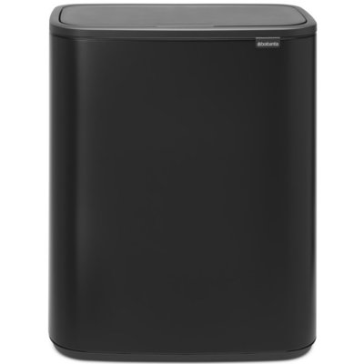 Brabantia Kosz na śmieci Bo Touch Bin 2 x 30 l czarny matowy 221484