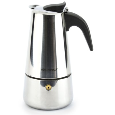 Florina Kawiarka stalowa do espresso Lungo na 6 filiżanek Oficjalny sklep producenta + wysyłka 24 h