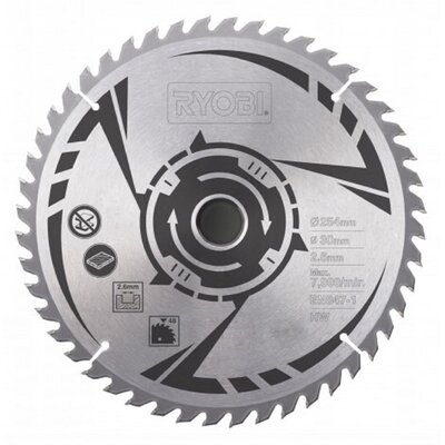 RYOBI Tarcza widiowa 48 zęby 254mm 30mm SB254T48A1 (5132002622 / 4892210121776)