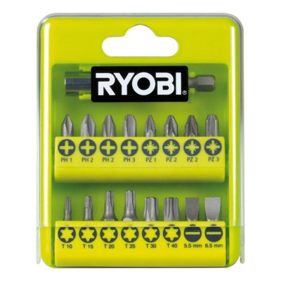 RYOBI RAK17SD - Zestaw 17 bitów z uchwytem magnetycznym 5132002550