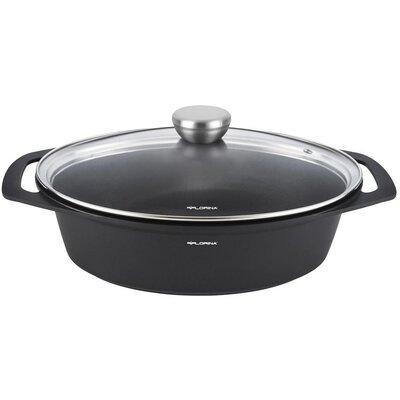 Fl1 BRYTFANNA ALUMINIOWA CHEF OWALNA 39,5x28,5x12,3 7,3L 1II-BRY-OV/39,5/28