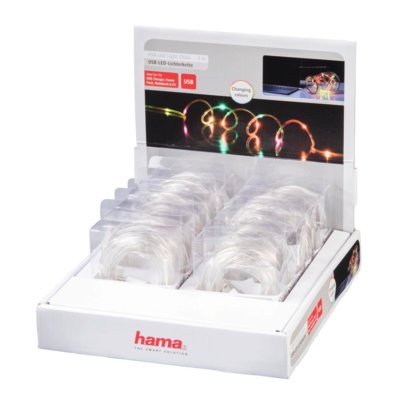 3M ŁAŃCUCH LED USB KOLOROWY DISPLAY 12 SZT