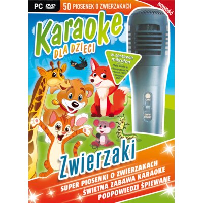 Karaoke Dla Dzieci Zwierzaki Z Mikrofonem Pc-Dvd)