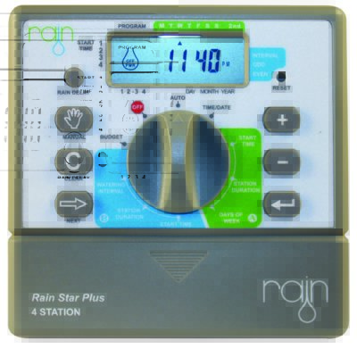 RAIN Programator 4-sekcyjny wewnętrzny STAR PLUS 4 RAIN