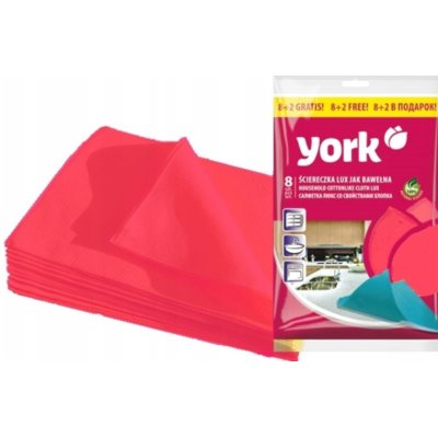 York Ściereczka Lux 020340 10 sztuk) Różowy