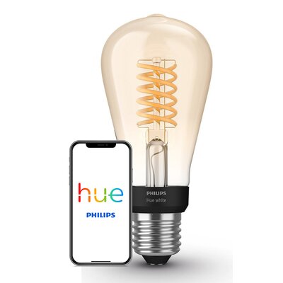 Philips Hue ST64 E27 7W W 2100K BT filament