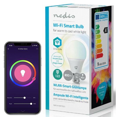 NEDIS Żarówka LED NEDIS WIFILW10WTB22 | WIFILW10WTB22