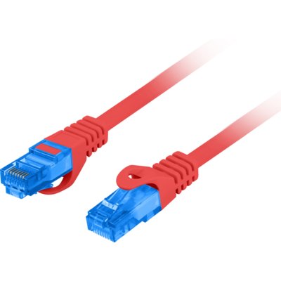 Lanberg Patchcord KAT.5E płaski 1M czerwony fluke passed PCUF5-10CC-0100-R