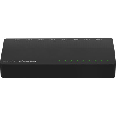 LANBERG Switch gigabitowy 8-portowy DSP2-1008-12V Lanberg DSP2-1008-12V