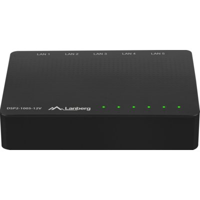 LANBERG Switch gigabitowy 5-portowy DSP2-1005-12V Lanberg DSP2-1005-12V