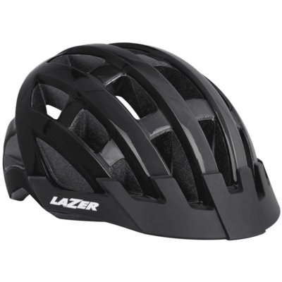 Lazer Compact kask rowerowy czarny połysk