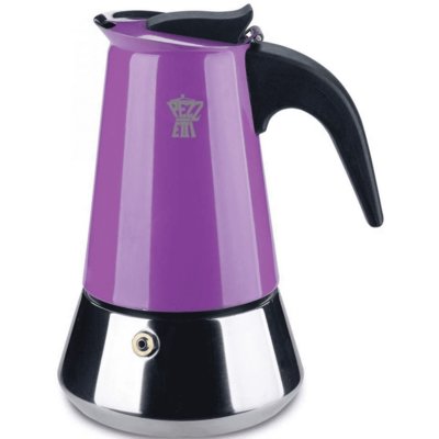 Pezzetti kawiarka stalowa Steelexpress 10 espresso fioletowa