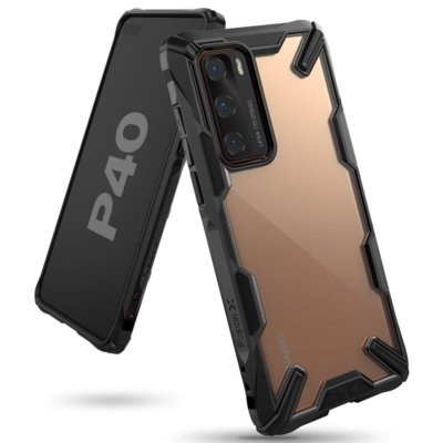 Rearth Etui Ringke Fusion X Huawei P40, czarne 8809716071180