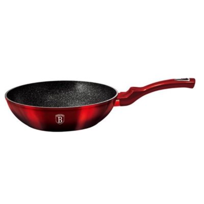 WOK GRANITOWY 28cm BERLINGER HAUS BURGUNDY BH-1625