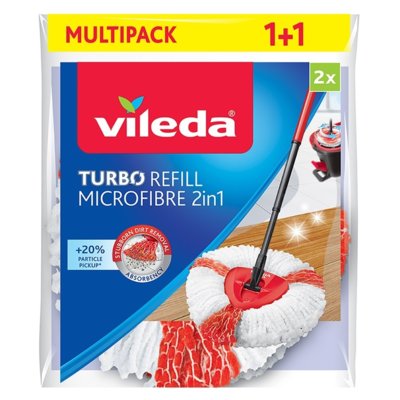 Vileda Turbo 2in1 nakładka do mopa, , dwupak, , 152545