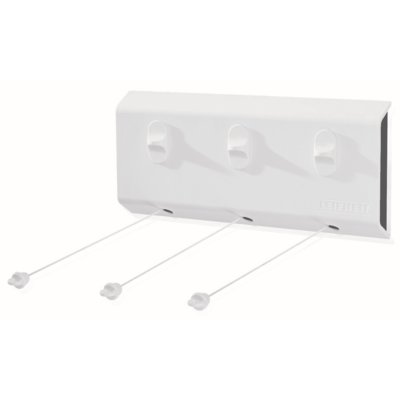 Leifheit LEIFHEIT wandtrockner Rollfix 150 Triple Long Line, plastik, kolor biały, 15.5 x 4.7 x 35 cm 83107