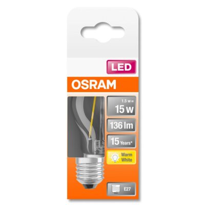 Osram żarówka kropla LED E14 827 przezroczysta