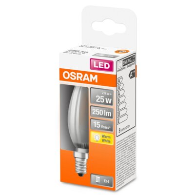 Osram żarówka świeca LED E14 2,5W 827 250 lumenów