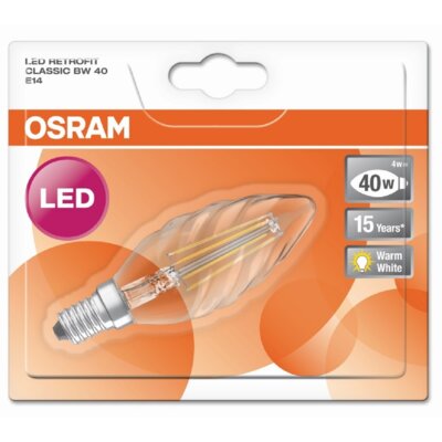 Osram Żarówka LED Star Classic BW FIL 40 NON-DIM 4W 827 E14