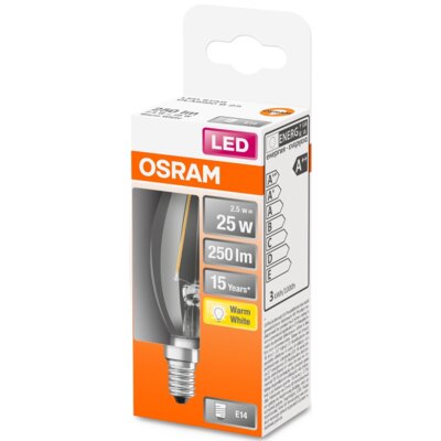 Osram Classic B żarówka LED E14 2,5W 2 700 K