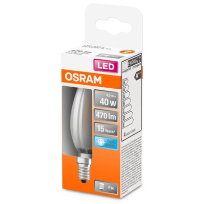 Osram żarówka świeca LED E14 4W 4 000 K matowa