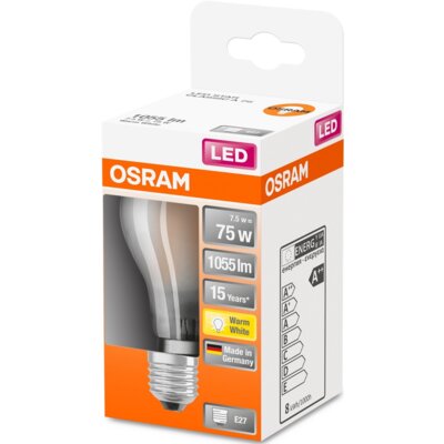 Żarówka LED OSRAM STAR CL A GL FR 75 NON-DIM 7.5W E27