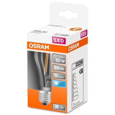 Osram Żarówka LED STAR CL A FIL 60 NON-DIM 6.5W 840 E27
