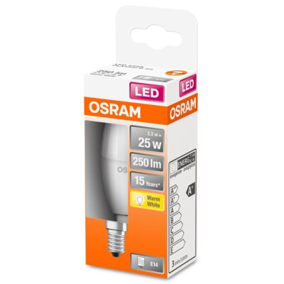Osram Classic B żarówka E14 3,3W 2 700 K matowa