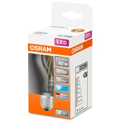Osram Żarówka LED STAR CL A FIL 40 NON-DIM 4W 840 E27