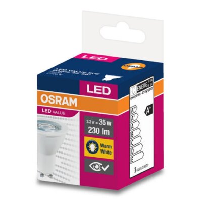 LEDVANCE Żarówka LED 3,2W LVPAR16 35 36st 3,2W/827 230V GU10 EUE OSRAM 230lm 4058075198555