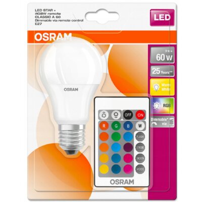 Osram żarówka LED E27 9W Star+RemoteControl matowa