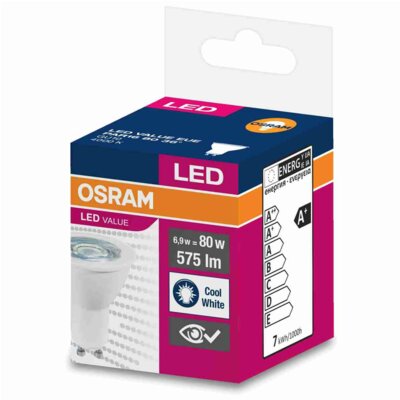 Osram Żarówka LED GU10 6.9W LED VALUE Naturalna 4000k