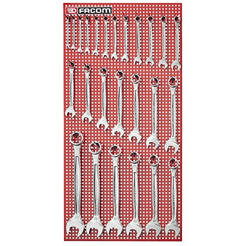 FACOM PANEL Z ZESTAWEM KLUCZY OCZKOWO-PASKICH OGV METRYCZNYCH 440.P25M