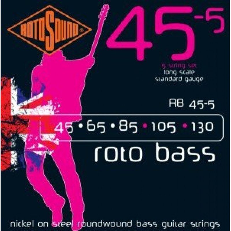 Rotosound RB45-5 - struny do gitary basowej ROTO RB45-5