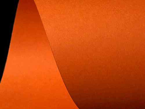 Fedrigoni Pmarańczowy, matowy - gładki , 290 g/m3, 70x100cm, Sirio Color Arancio. Karton ozdobny, 1 arkusz 10022288