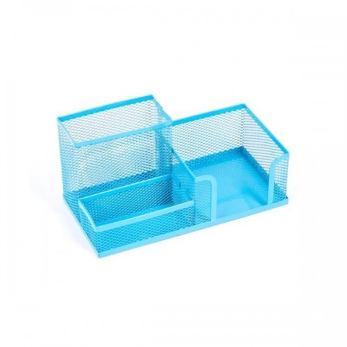 D.Rect Leviatan Przybornik Na Biurko Metalowy Siatka Niebieski LV071-1