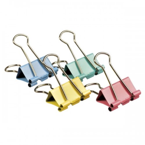 Tetis Klip biurowy pastelowy 25mm 48szt /GK002-C/ TET043