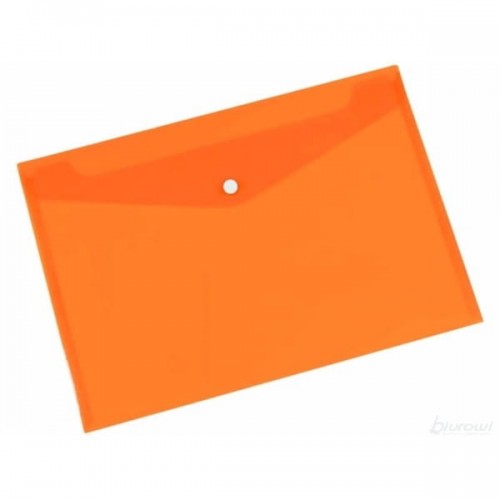 Tetis Teczka kopertowa na zatrzask A4 pomarańczowa 1szt. /BT611-P/ TET111-7
