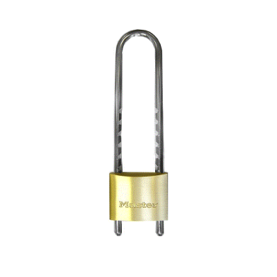 MasterLock Kłódka mosiężna 50mm - HS/70 do 155mm - 7mm - regulowana i wyjmowana