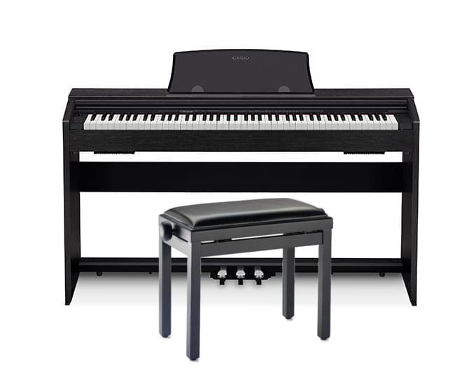 Casio PX-770 BK + ława Stagg Serwis pianin w domu klienta ♦ 30 DNI NA ZWROT ♦ GWARANCJA DOOR-TO-DOOR ♦ SZYBKA WYSYŁKA