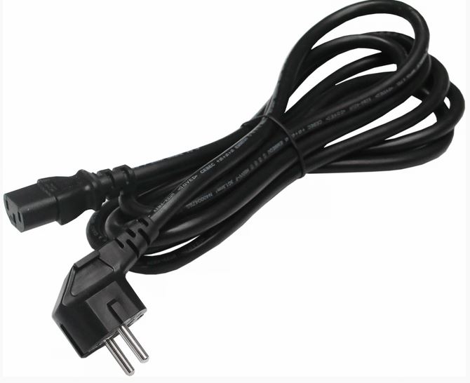 BKT-ELEKTRONIK Kabel zasilający BKT gniazdo IEC 320 C13 wtyk DIN49441 uniwersalny) 3 x 1mm2 czarny 2m 11480784.2