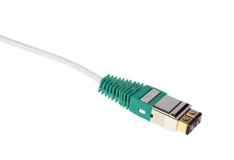 BKT-ELEKTRONIK Patchcord BKT NL 2P/2P UTP ISDN zielony/szary 0,5m 114A0322.0,5