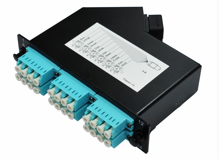 BKT-ELEKTRONIK Kaseta LGX BKT MPO męskie 6 x LC duplex OM3 typ A Standard Loss 115K3MEA