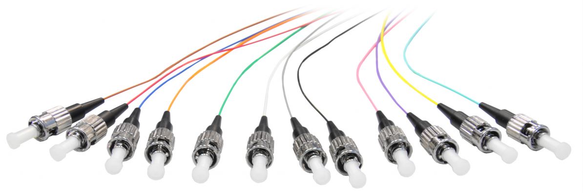 BKT-ELEKTRONIK Pigtail BKT ST/UPC G652D OS2 easy strip 12 colors set 2m 22QP910C.2