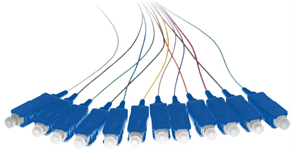 BKT-ELEKTRONIK Pigtail BKT SC/UPC G652D OS2 easy stip 12 color set 2m 22QP920C.2